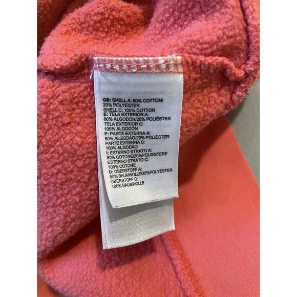 North Face Hoodie Womens Coral Salmon‎ Pullover Sweatshirt size Medium - Picture 4 of 7